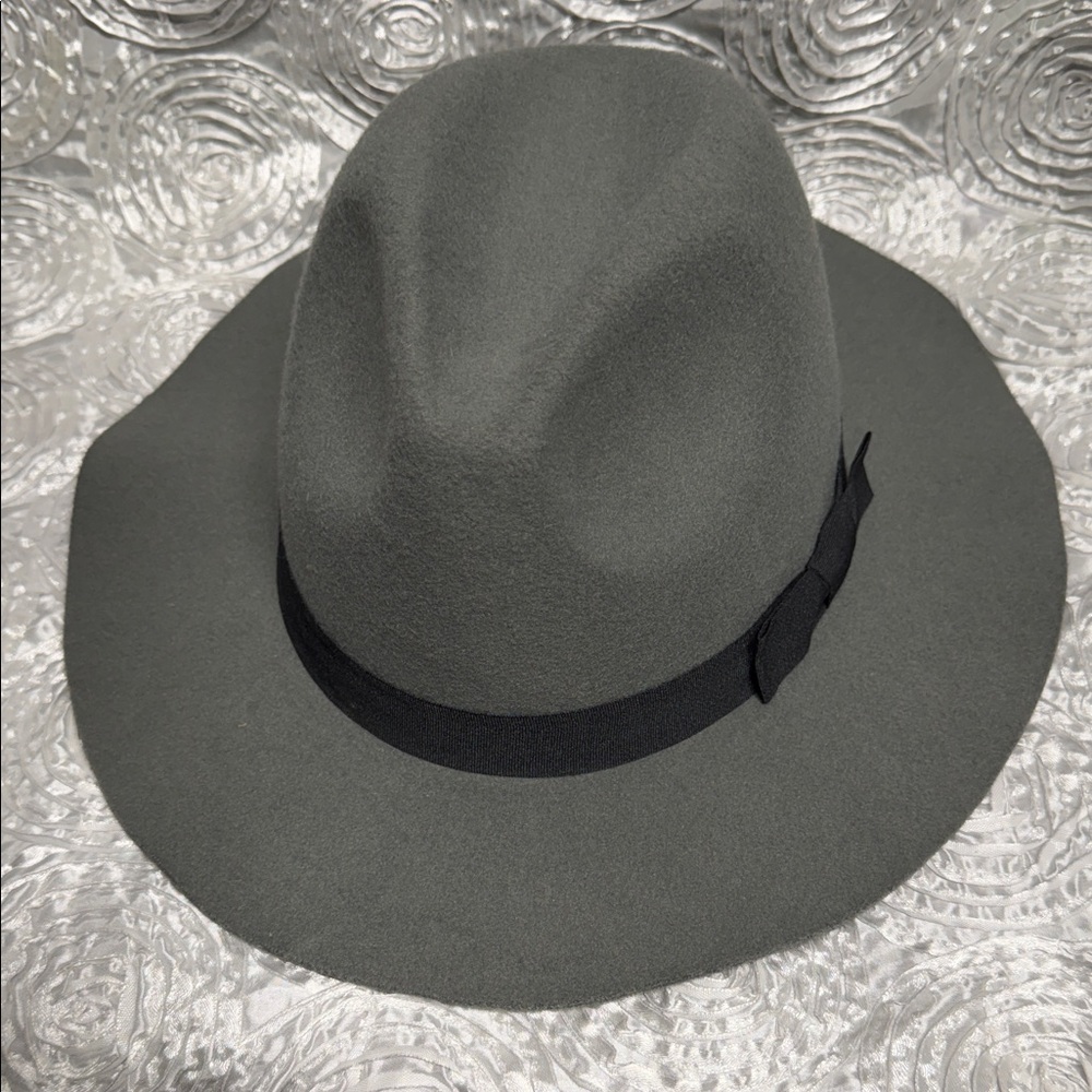 Stylish Gray Nicole Marciano Hat with Black Band